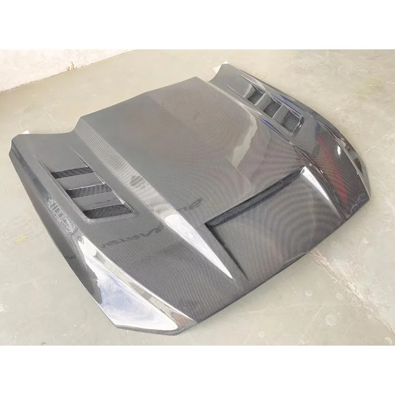 TF Style New Carbon Fiber Engine Hood for  Mustang 2015 2016 2017 Engine Hood Cover